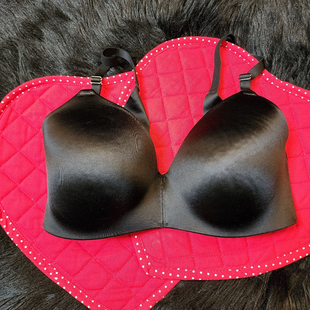 Secret Treasure Back & Side Smoothing Black Tshirt Bra 34C